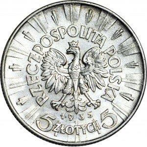 5 złotych 1935, Piłsudski, menniczy