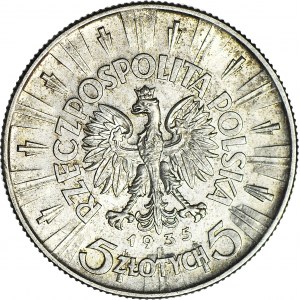 5 złotych 1935, Piłsudski, menniczy