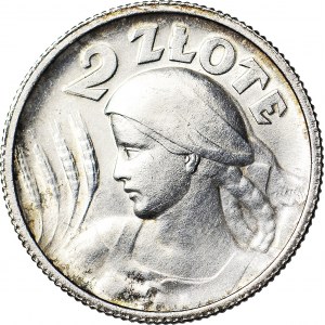 2 złote 1924 Żniwiarka, Paryż, mennicza