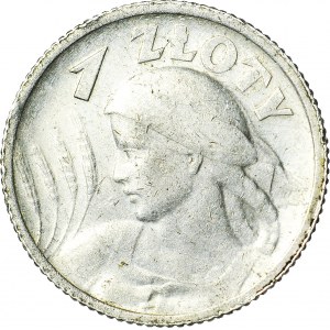 1 złoty 1924, Żniwiarka, róg i pochodnia (Paryż), ładna