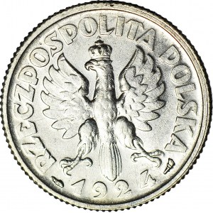 1 złoty 1924, Żniwiarka, róg i pochodnia (Paryż), ok. mennicza