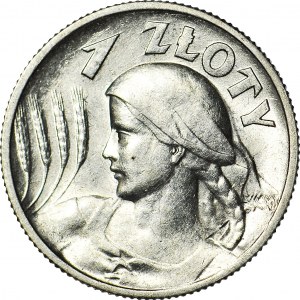 1 złoty 1925 Żniwiarka (Londyn), ok. mennicza