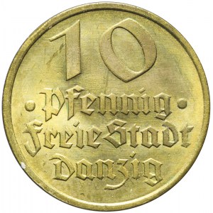 Wolne Miasto Gdańsk, 10 fenigów 1932, Dorsz, mennicze