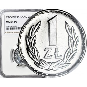 RR-, 1 złoty 1975 PROOFLIKE