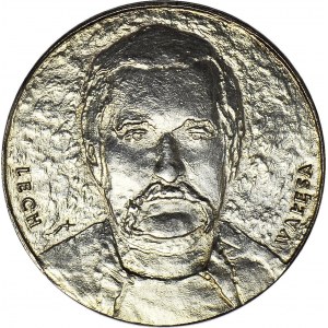 Medal 1989, Solidarność/Wałęsa, Projekt (J. Stasiński), srebro 925', 45mm