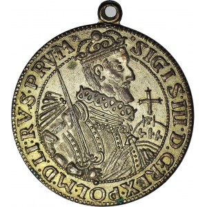 Medal na podobieństwo orta Zygmunta III Wazy, 31 mm brąz srebrzony