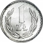 RR-, 1 złoty 1982 WĄSKA DATA, b. rzadkie