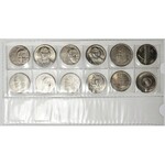 Klaser z 56 szt. monet PRL, MN i Al