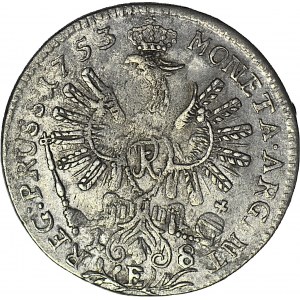 Niemcy, Prusy, Fryderyk II, Ort 1753 E, Królewiec