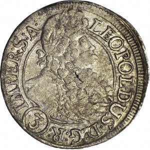 Austria, Leopold I, 3 Krajcary 1696 Praga