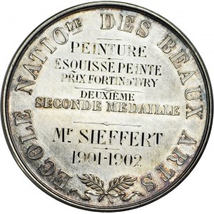 Francja, Medal 1902, Srebro 41mm