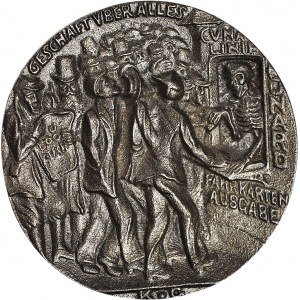 Niemcy, Medal 1915, Karl Goetz, Lusitania, 55 mm, żeliwo