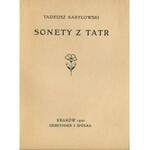 KARYŁOWSKI Tadeusz – Sonety z Tatr.