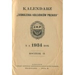 Kalendarz Zjednoczenia Kolejowców Polskich na 1934 rok.