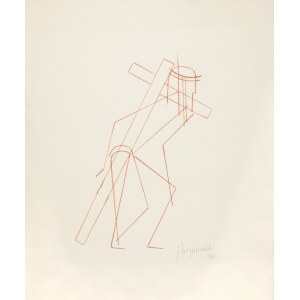 Hrynkowski Jan (1891-1971), Chrystus Dwigający Krzyż, 1960