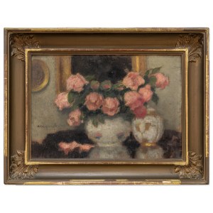 Karpinski Alfons (1875-1961), Roses in a vase, 1920s.
