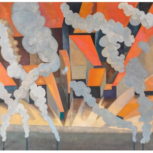 Woźnowski Zygmunt (1925-?), Pejzaż industrialny, lata 70. XX w.