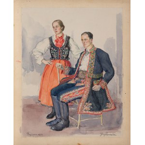Pieniążek Józef (1888-1953), Para z Przyszowej, 1933