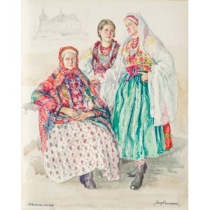 Pieniążek Józef (1888-1953), Trzy kobiety z Wilamowic, 1934