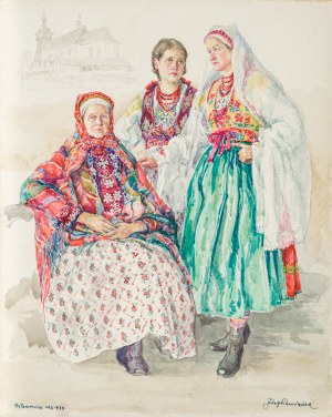 Pieniążek Józef (1888-1953), Trzy kobiety z Wilamowic, 1934
