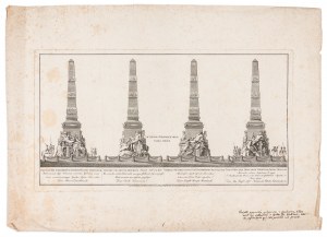 Sierakowski Sebastian (1743-1824) Proj. Arch./ Stachowicz Michał (1764-1817) Rys. / Maisfeld Georg Johann (1764-1817) Ryt., Projekt pomnika Legionów Polskich, 1812