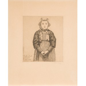 Mondral Karol, Dziewczynka w stroju bretońskim, 1914