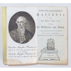 (CHODOWIECKI Daniel). Historisch - genealogischer Kalender auf das Schalt-Jahr 1796.