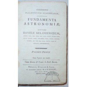 MELANDERHJELM Daniele, Conspectus Praelectionum Academicarum, continens Fundamenta Astronomiae.