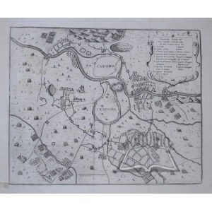 (KRAKÓW - plan). Cracovia Assediata dall' Armi Imperiali et Polacche presa nel mese d'Augosto l'anno 1657.