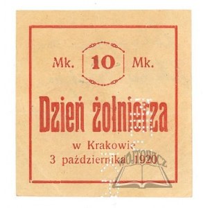 DZIEŃ żołnierza w Krakowie 3 października 1920.