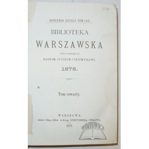 BIBLIOTEKA Warszawska.