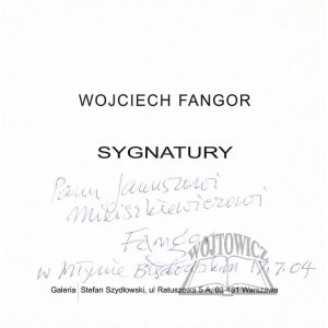 FANGOR Wojciech, Sygnatury.