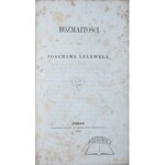 LELEWEL Joachim, Rozmaitości.