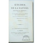 DE SAINT-PIERRE Jacques-Bernardin-Henri, Etudes de la nature.