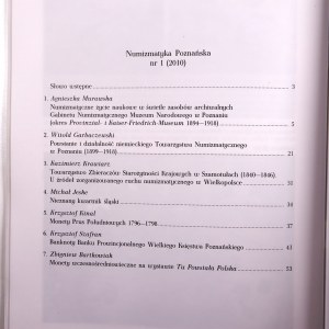 Numizmatyka poznańska 1 plus Biuletyn Numizmatyczny rocznik 2003