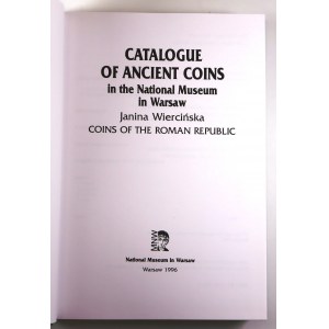 Muzeum Narodowe w Warszawie: Catalogue of ancient coins in the National Museum in Warsaw, Coins of the Roman Republic, Warszawa 1996