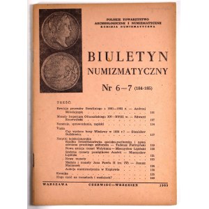 Zestaw 4 Biuletynów Numizmatycznych lata 70/80/20