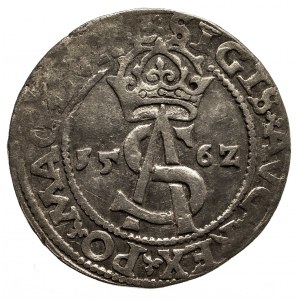 Polska, Zygmunt II August 1545–1572, trojak 1562, Wilno
