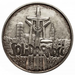 Polska, Rzeczpospolita Polska od 1989, 100000 złotych 1990, Solidarność typ A.