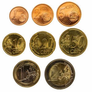 Litwa, zestaw monet euro, pierwszy rok emisji 2015.