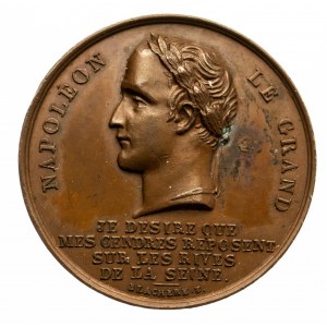 Francja, Napoleon Bonaparte, medal poświęcony sprowadzeniu szczątków Cesarza w 1840 roku do Francji