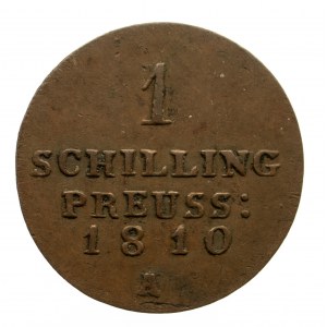Niemcy, Prusy, Fryderyk Wilhelm III 1797-1840, szeląg 1810 A, Berlin