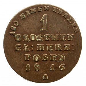 Wielkie Księstwo Poznańskie, 1 grosz 1816 A, Berlin