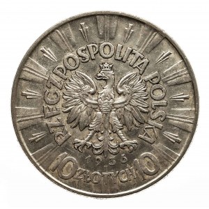 Polska, II Rzeczpospolita 1918-1939, 10 złotych Piłsudski 1936, Warszawa.