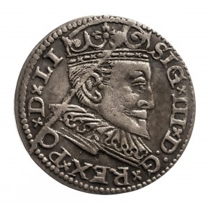 Polska, Zygmunt III Waza 1587-1632, trojak 1596, Ryga.