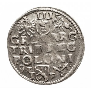 Polska, Zygmunt III Waza 1587-1632, trojak 1593, Poznań.