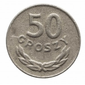 Polska, PRL 1944-1989, 50 groszy 1985, fałszerstwo z epoki !!!