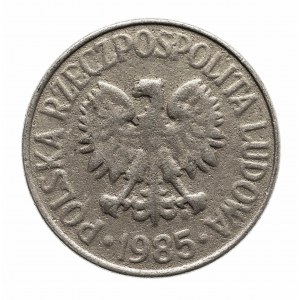 Polska, PRL 1944-1989, 50 groszy 1985, fałszerstwo z epoki !!!