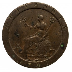 Wielka Brytania, Jerzy III (1760–1820), 1 pens 1797, Birmingham