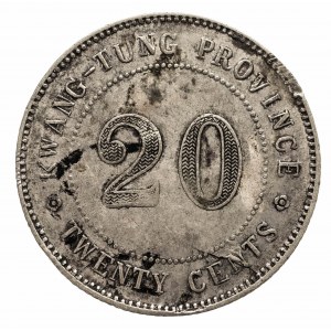 Chiny, Prowincja Kwang-Tung, 20 centów 1920 (rok 9-ty)